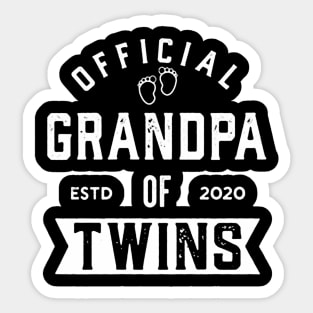 Grandpa of Twins Sticker